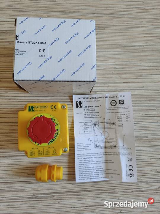 Kaseta sterownicza z przyciskiem bezpieczeństwa Pozostałe Biznes i Przemysł pomorskie