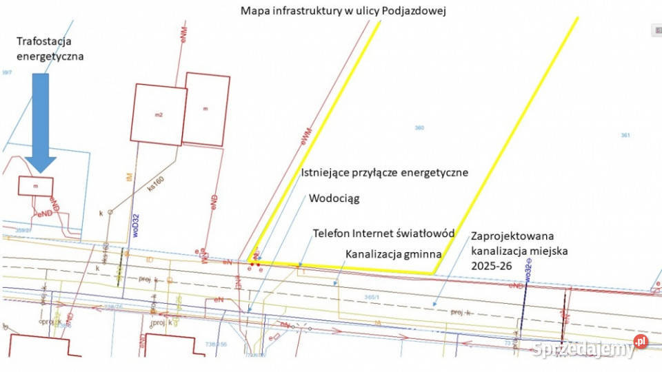 Działka budowlana o powierzchni 5386m2 z MPZP Kiekrz