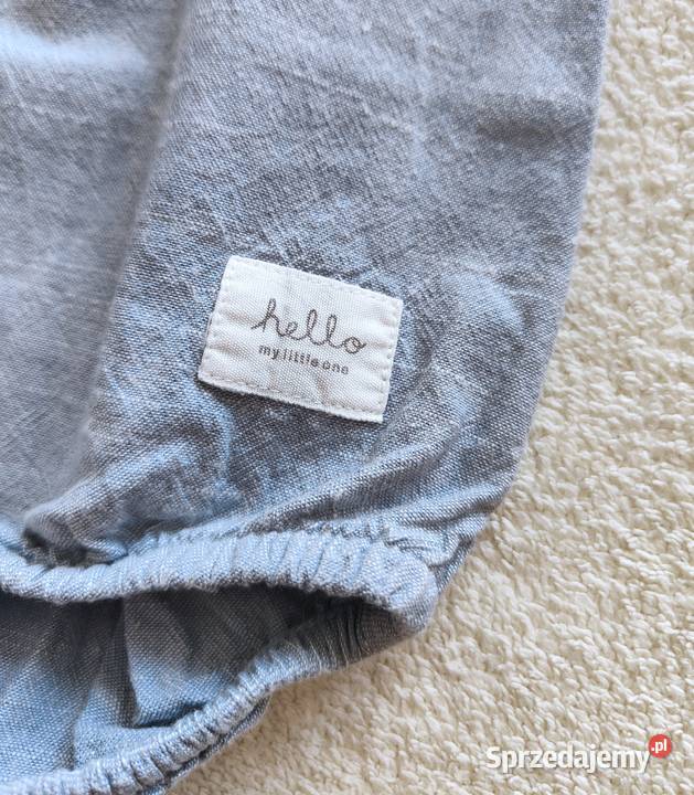 Body HM 56 niebieskie bawełna kombinezon newborn Szczecin