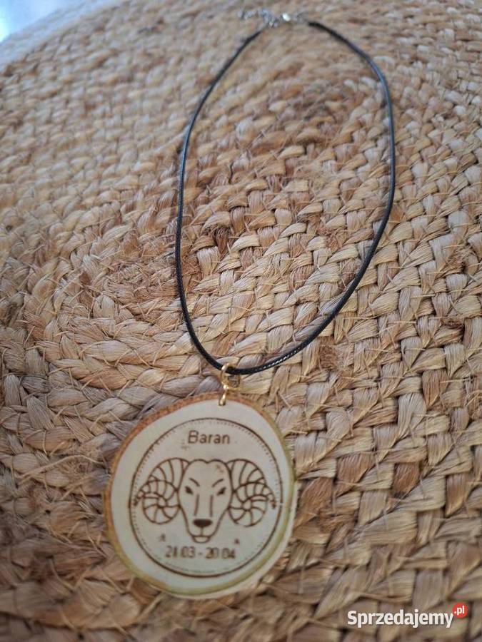 Zawieszka na rzemyku znak zodiaku Baran Strzyżów
