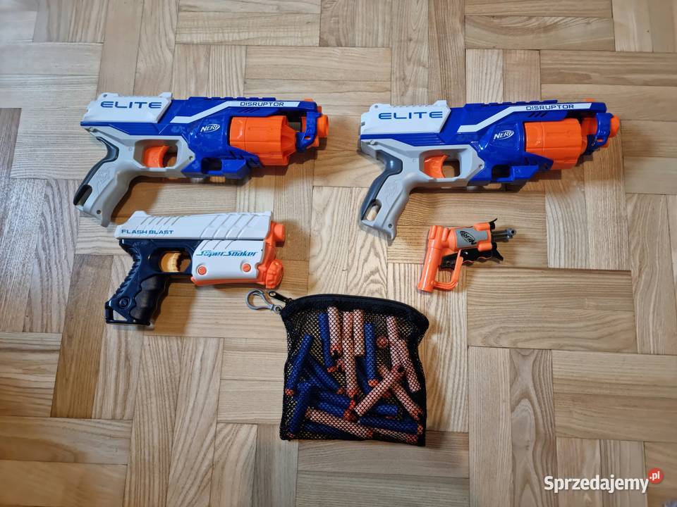 Pistolety Nerf 4 strzałki Warszawa sprzedam