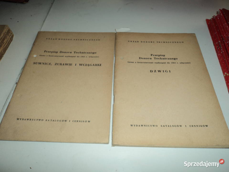 Przepisy dozoru techninegodźwigi żyrawiesuwnice małopolskie Nowy Sącz sprzedam