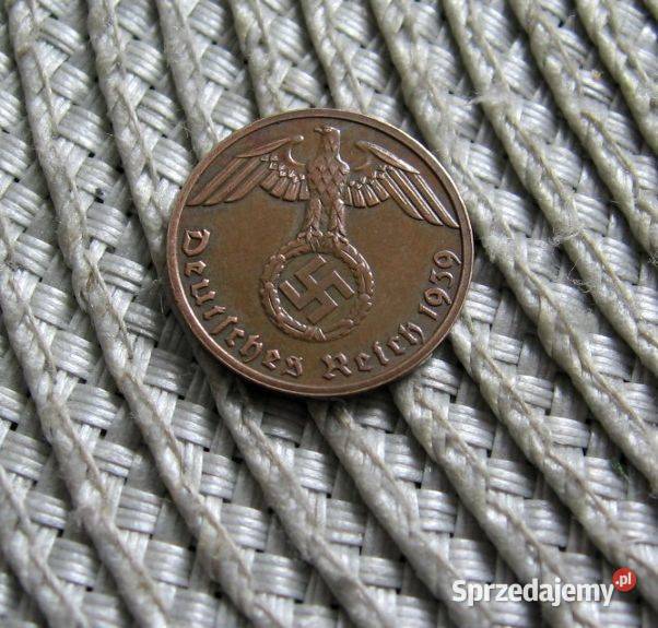 Niemcy 1 Reichspfennig 1939r E wielkopolskie