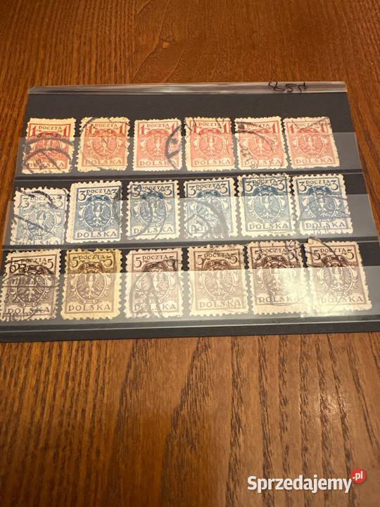 Znaczki 1920 orzeł na tarczy barokowej Bielsko-Biała