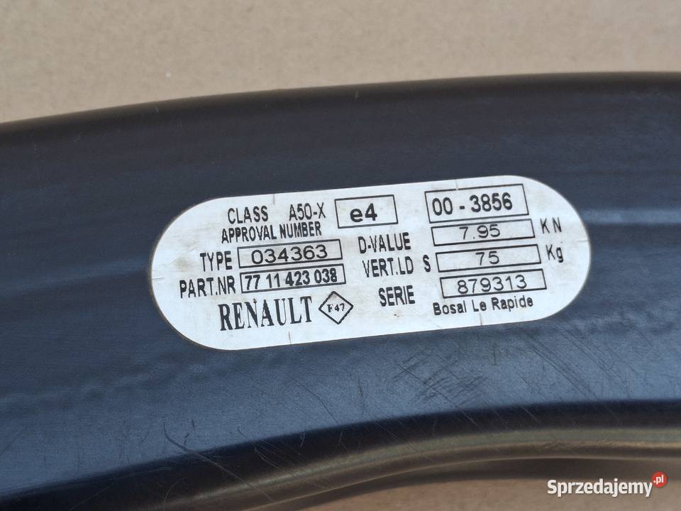 RENAULT SCENIC 3 III BELKA HAKA HOLOWNICZEGO Bieleń