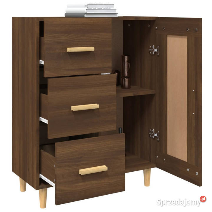 Komoda brązowy dąb 695x34x90 materiał Warszawa