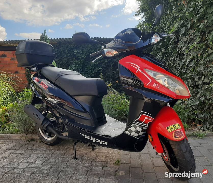 Zadbany duży mocny skuter Zipp GP500 4t 5080 nieuszkodzony Tuczno
