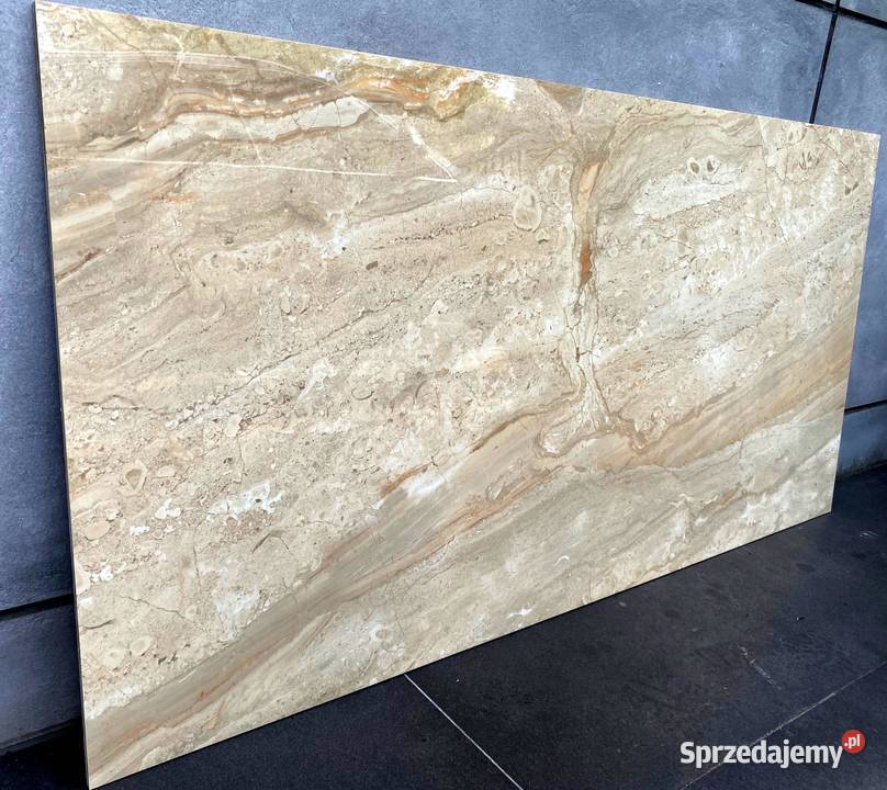 Gres marmuropodobny 120x60 Krem Beż POŁYSK Łask