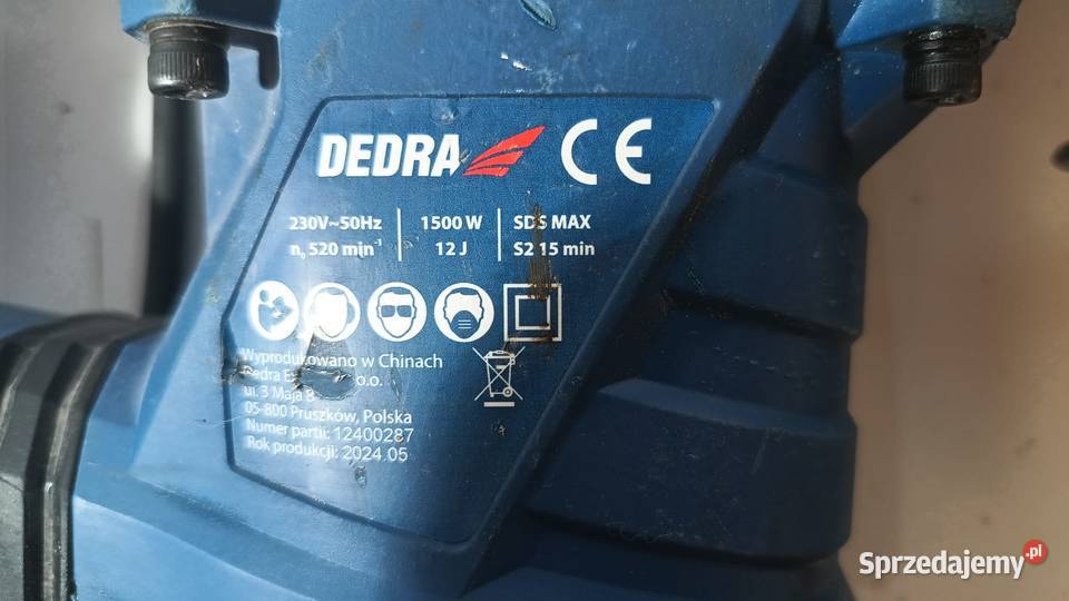 Młot udarowoobrotowy DEDRA 1500W Wiertarki i wkrętarki