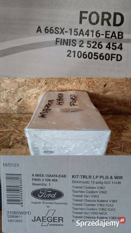 FORD TRANSIT CUSTOM WIĄZKA HAKA HOLOWNICZEGO Pozostałe Pleszew sprzedam
