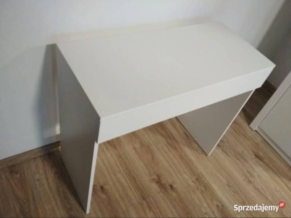 Białe biurko toaletka 90x40 Olszówka