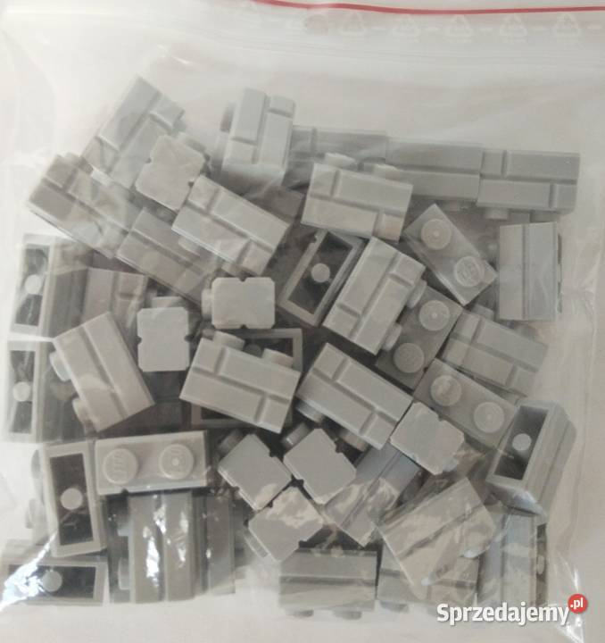 Lego Brick 1x2 Light Bluish Grey pakiet 50 Kłaj