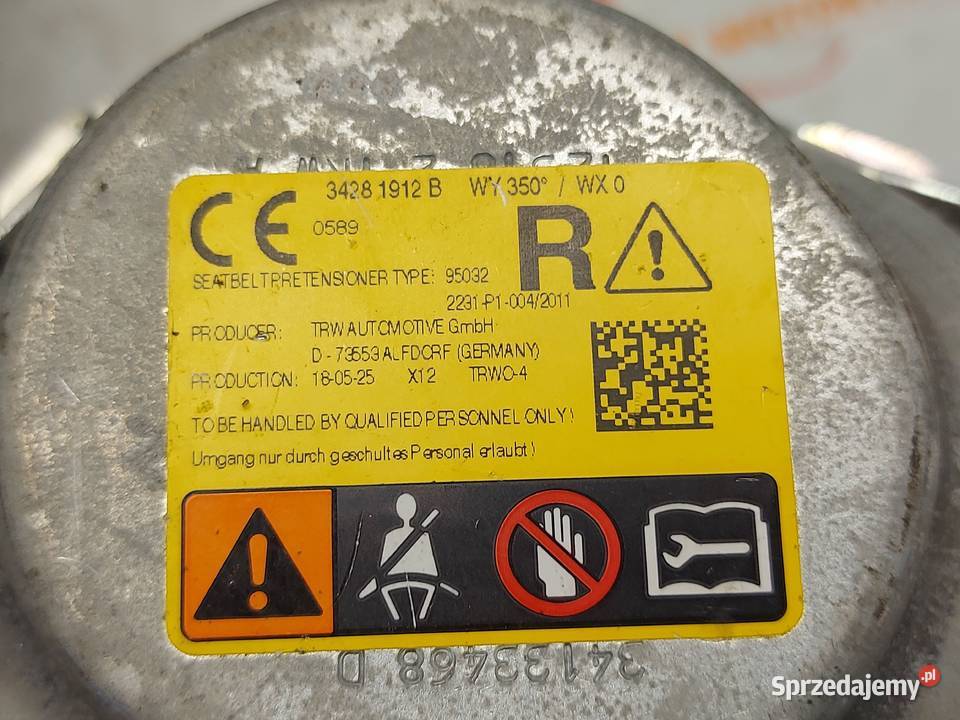 OPEL ASTRA K 18r pas bezpieczeństwa prawy przód Kielce