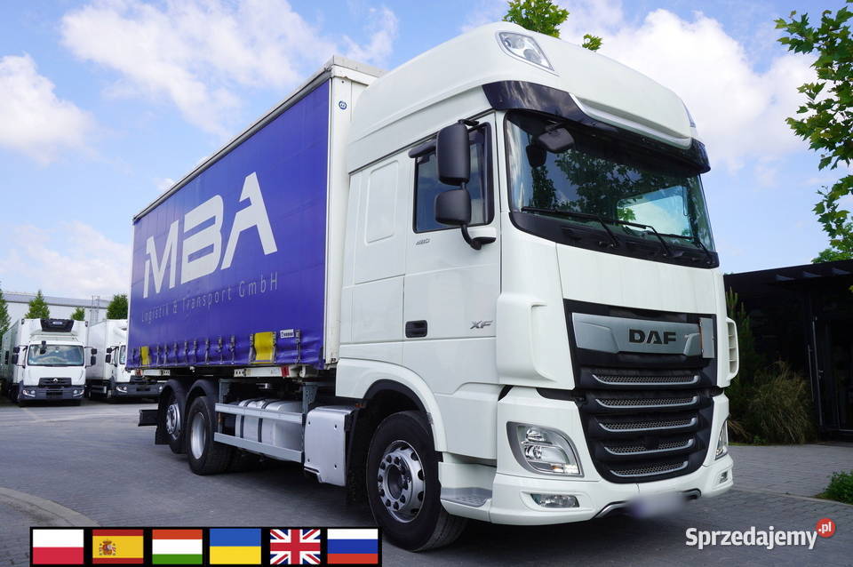 DAF XF 480 SSC Firanka 19 EPAL 2021231623 dwa łóżka Plandeki Kraków sprzedam