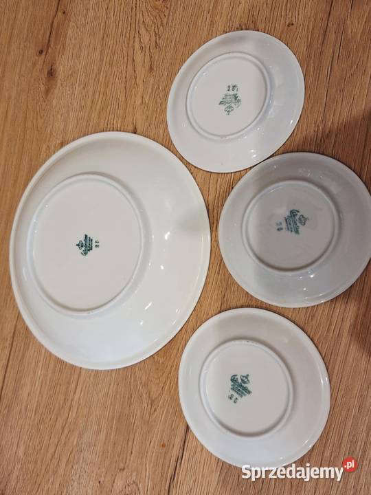 Zestaw porcelana talerzykow do deseru Antyki, Sztuka, Kolekcje Braniewo