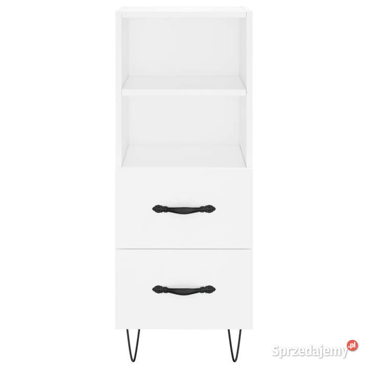 Wysoka szafka biała 345x34x180 materiał sprzedam