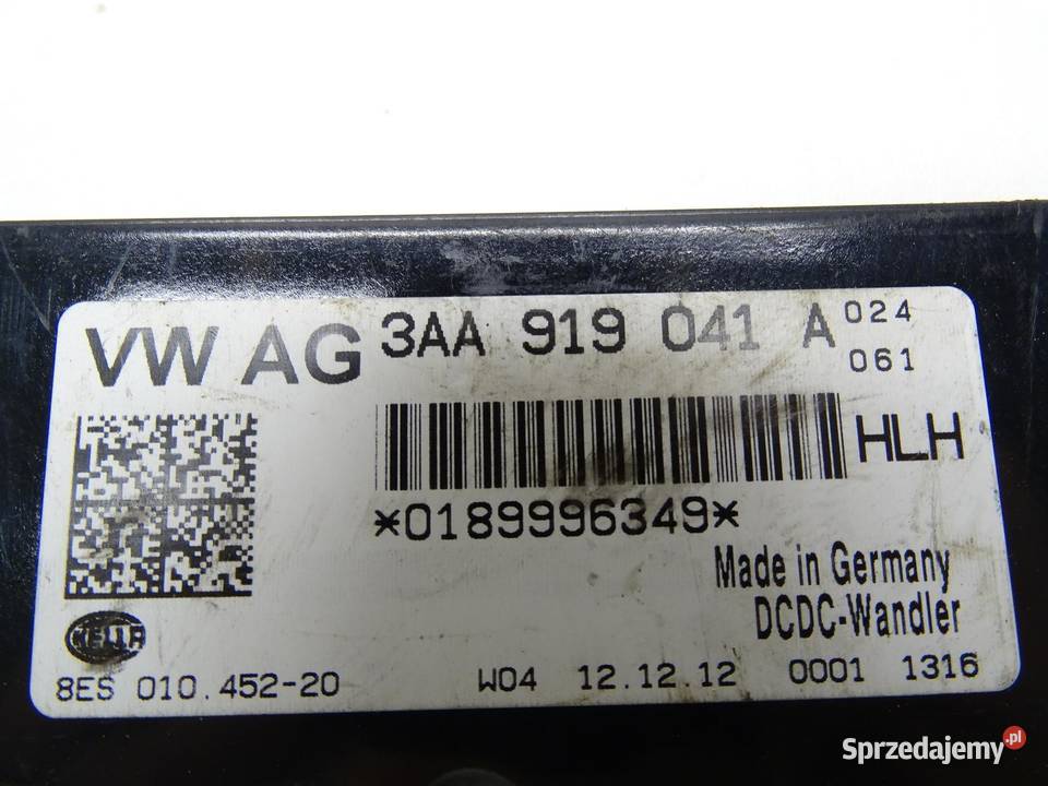 MODUŁ STEROWNIK STABILIZATOR NAPIĘCIA 3AA919041A osobowe
