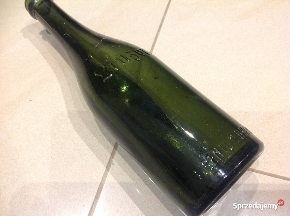 Stara Butelka Szklana LINZER BIER Sygnowana lubuskie Nowa Sól
