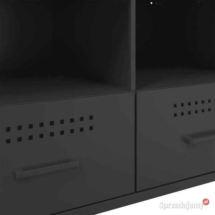 Szafka RTV czarna 68x39x505 stalowa WM843042 Warszawa