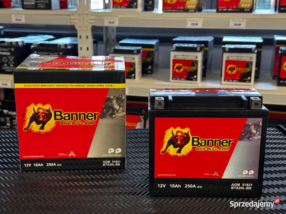 Akumulator BTX20LBS 12V 18Ah BANNER 51821 Jasło sprzedam