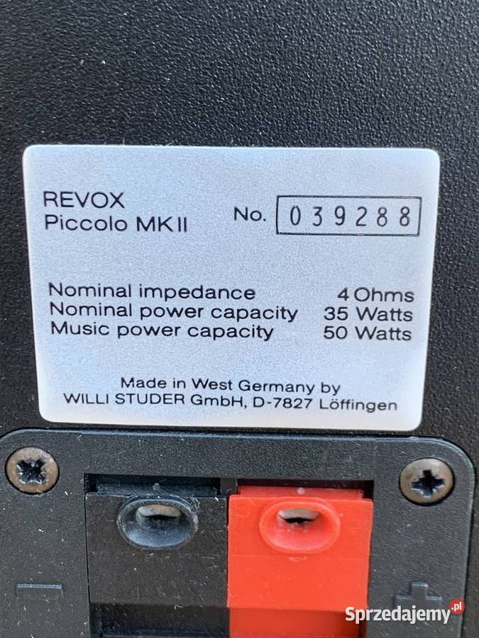 Kolumny REVOX Picolo MKII Opole