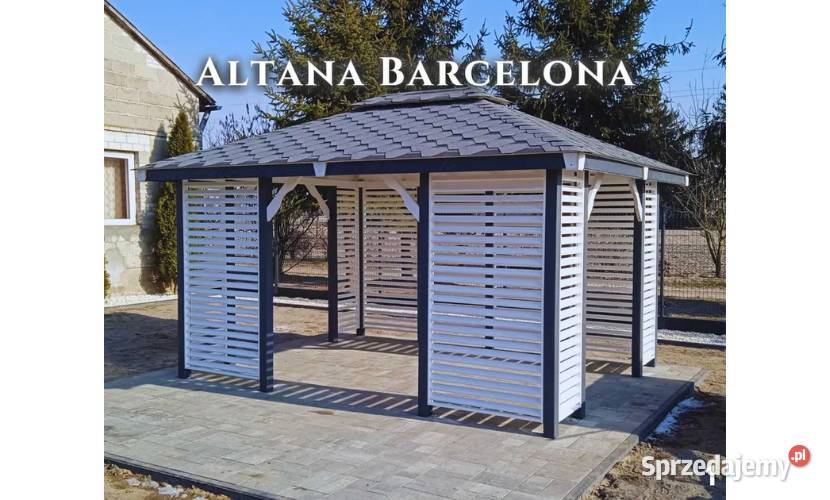 Altana drewniana ogrodowa Barcelona Szybka Marki