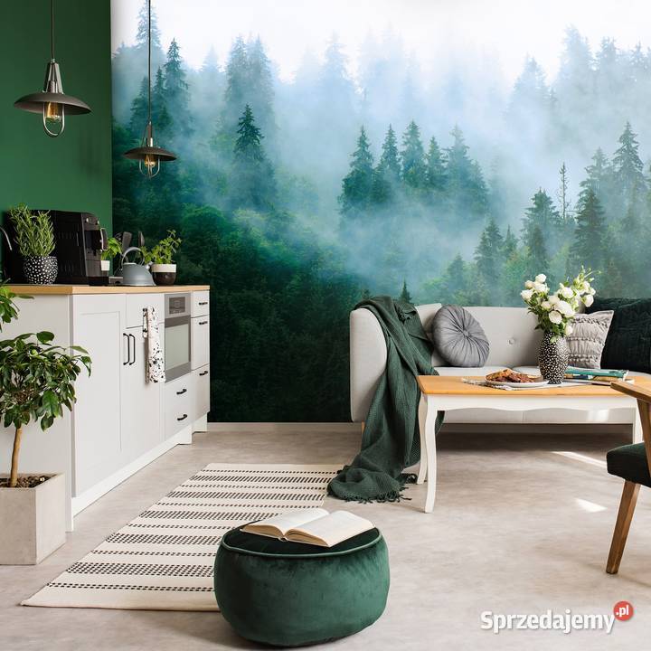 Tapeta fototapeta Las Las we mgle 3D Leszno