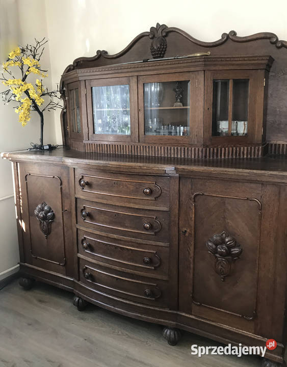 Kredens przedwojenny drewno wielkopolskie Gniezno sprzedam