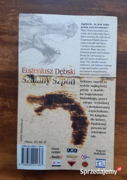 Eugeniusz Dębski Szklany szpon NOWA wielkopolskie Poznań
