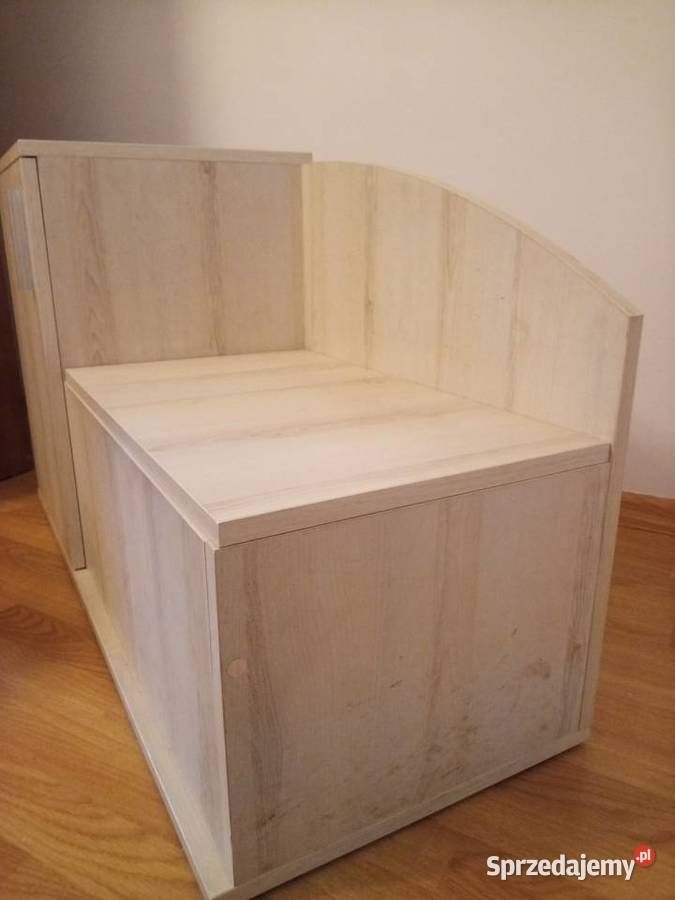 Szafka do przedpokoju z siedziskiem szare drewno Pyrzyce sprzedam