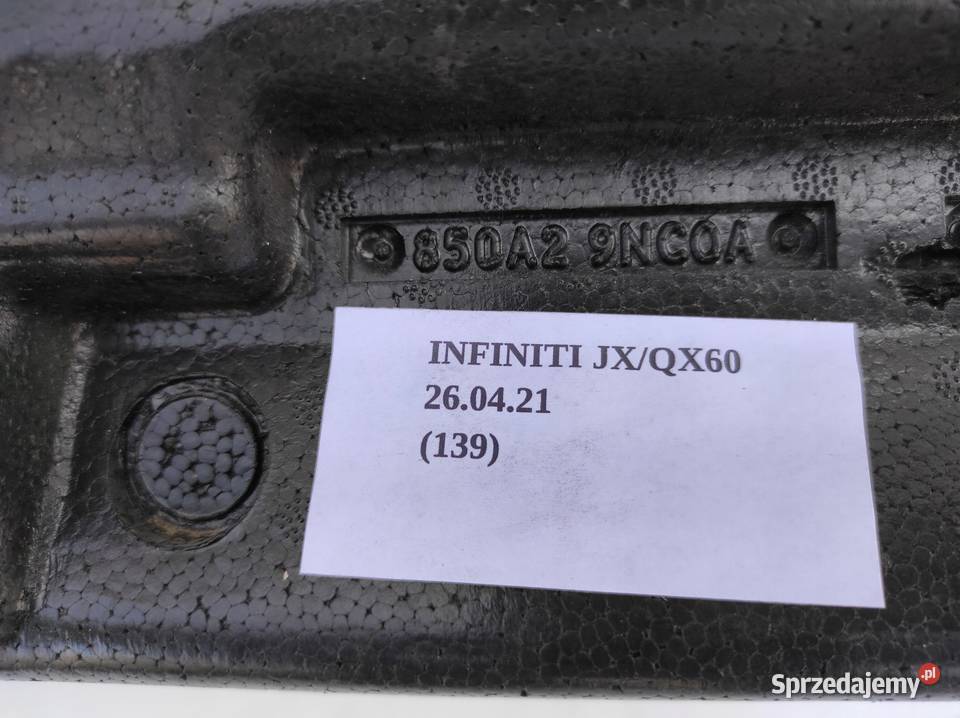 ABSORBER PIANKA TYŁ INFINITI QX60 JX osobowe Nowy Tomyśl