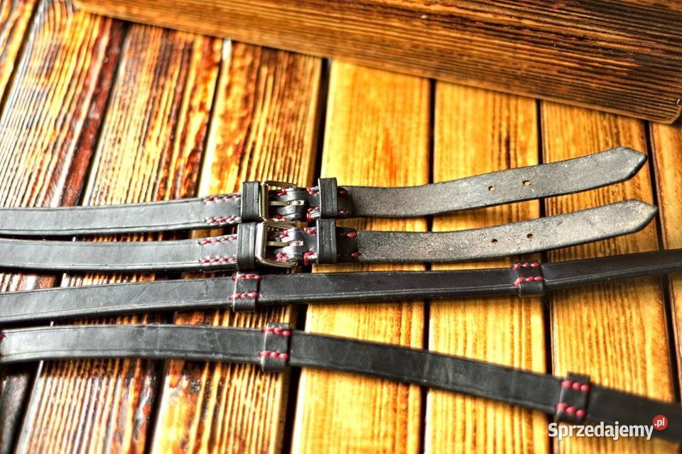Wodze z czerwonymi stoperami skóra 3540mm gruba Tarnobrzeg sprzedam