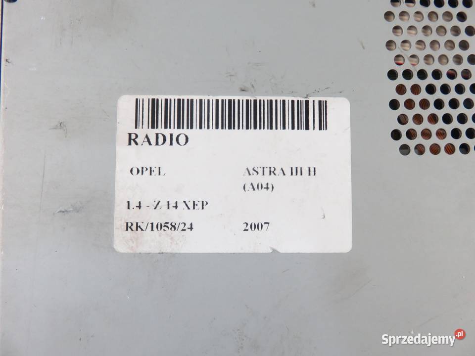 RADIO OPEL ASTRA H 13255553 13275085AY małopolskie