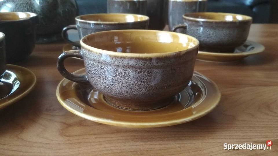 Zastawa stołowa ozdobna PRL ceramika Katowice