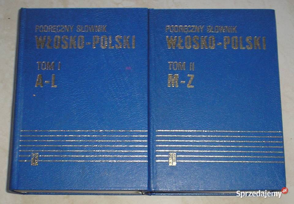 Dwutomowy Podręczny słownik włoskopolski Kraków