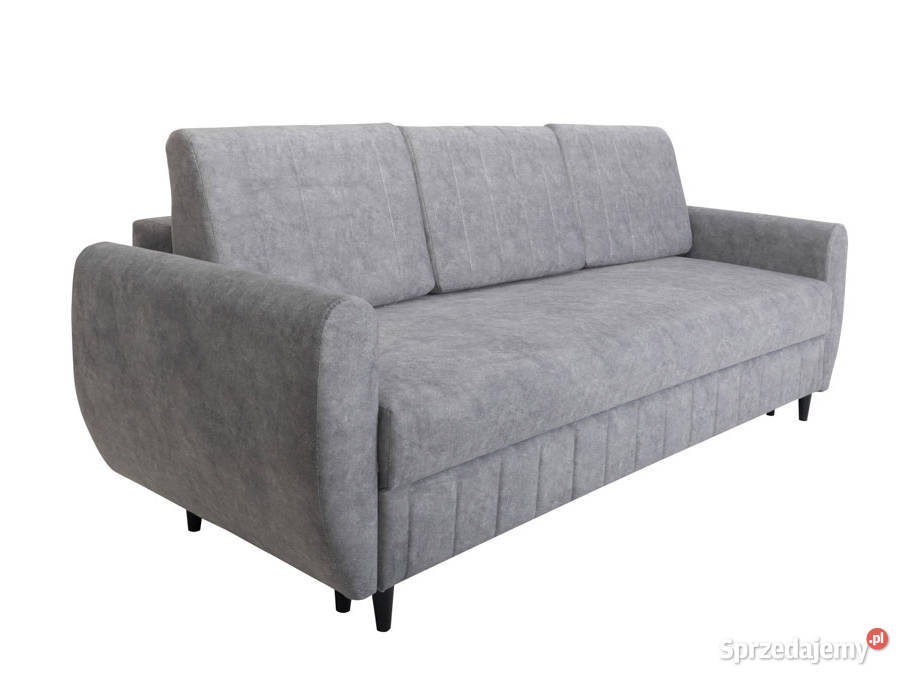 Kanapa Tapicerowana Jasnoszara Jadzia Dębica