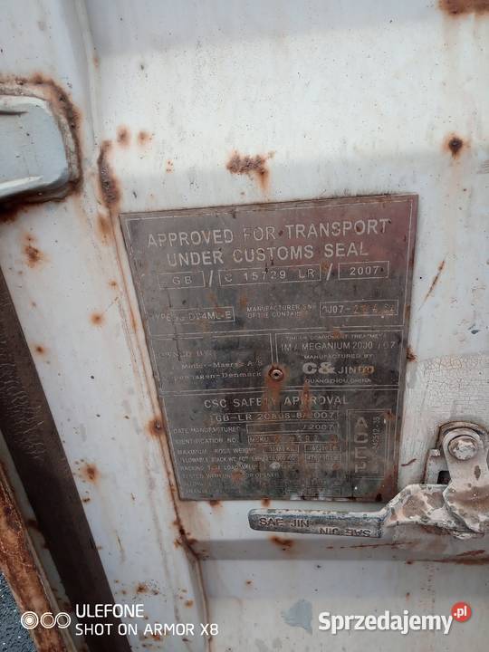 Kontener morski magazynowy 6 metrowy 20DC Biznes i Przemysł Wrocław