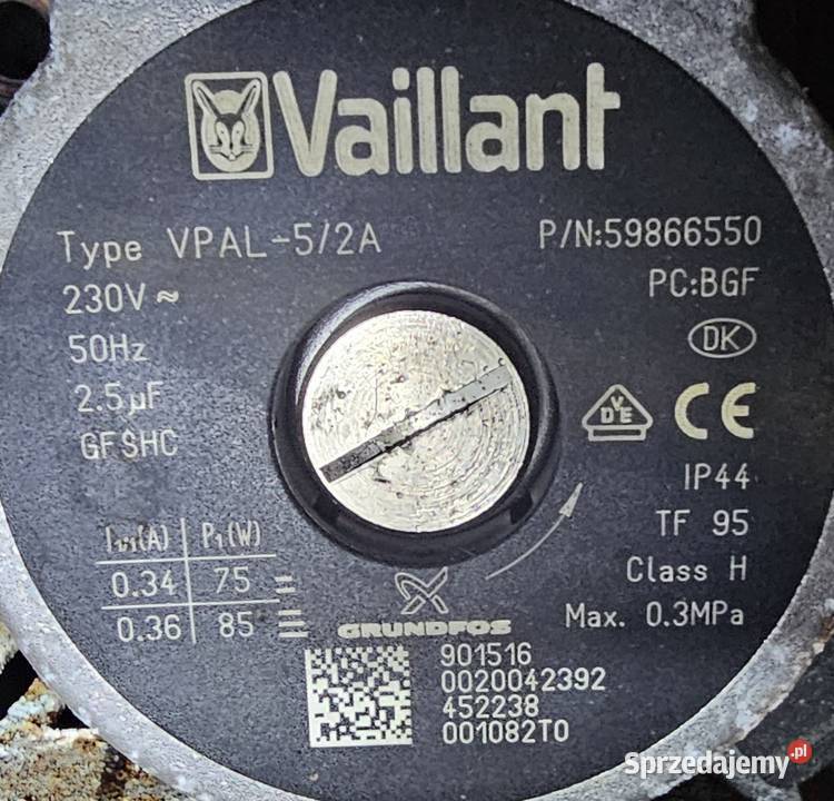 Pompa Vaillant Grundfos VPAL52A Pozostałe Nowy Tomyśl