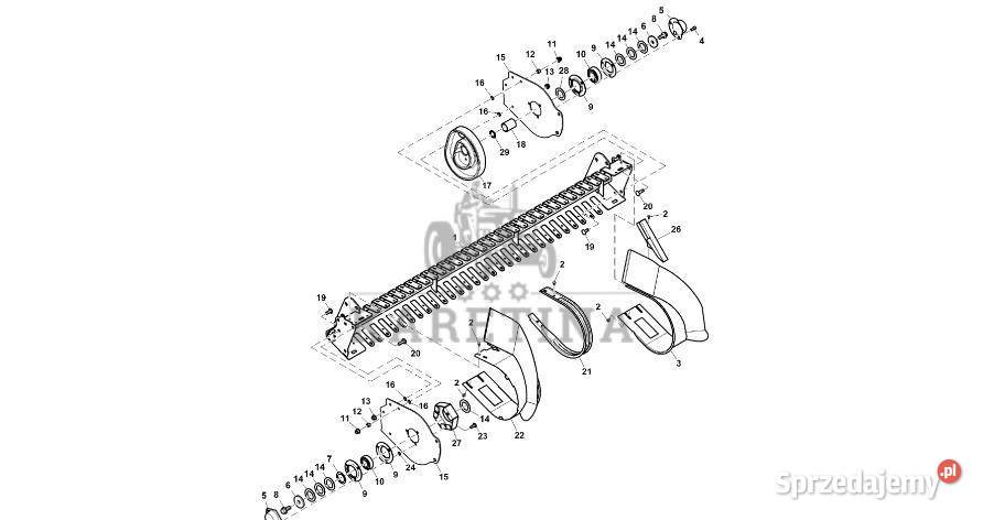 John Deere 960 Część źniwna DC221377 Podbieracz Pozostałe wielkopolskie Jastrzębniki