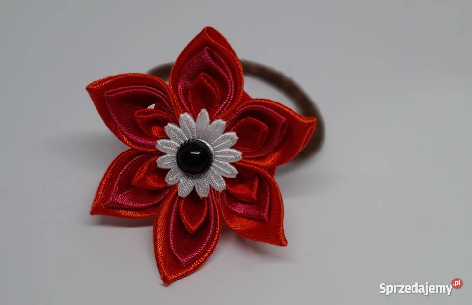 Gumka ozdoba do włosów kwiatek handmade Kraków