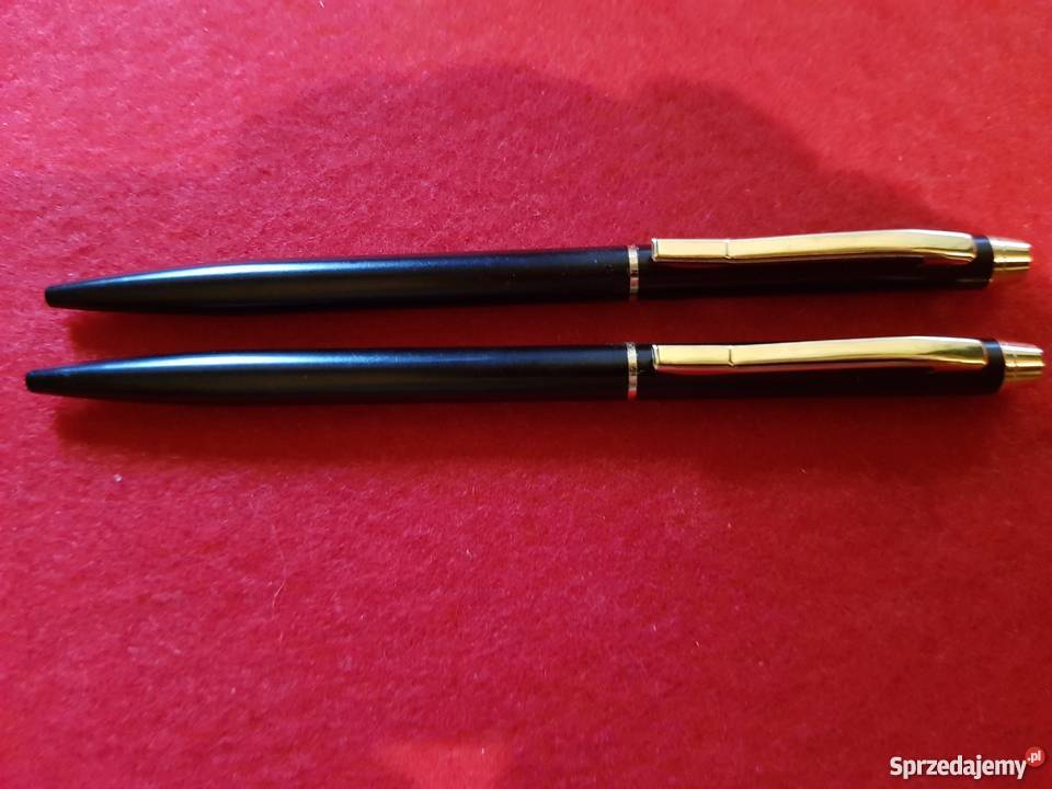 2 długopisy cudo czerń ze złotem Kielce