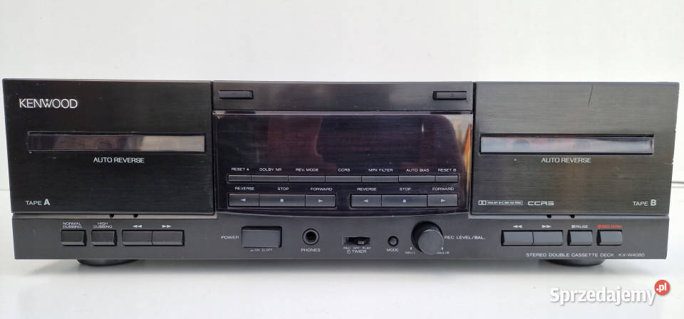 Kenwood magnetofon dwukasetowy KX W 4080 KXW4080 Międzychód sprzedam