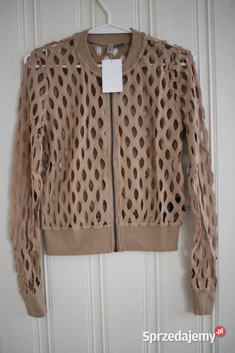 sweter bluzka kurtka lato HM xs 34 cardigan brązowy/beżowy kujawsko-pomorskie Inowrocław sprzedam