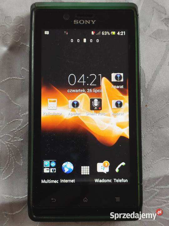 Telefon Sony Xperia J ST26i 2,01 GB - stan b.dobry