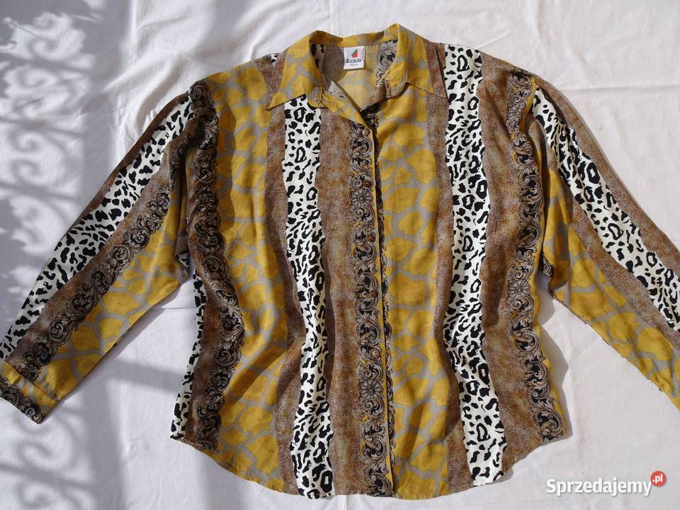 CA ECCO koszula Vintage wiskoza 44 46 48 Odzież damska Nowy Sącz