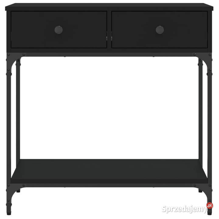 Stolik konsolowy czarny 75x345x75 WM833398 Warszawa