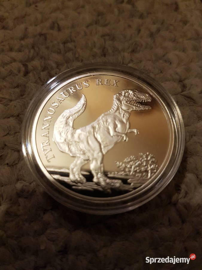 Srebrna kolekcja numizmatów Dinosauria Poznań sprzedam