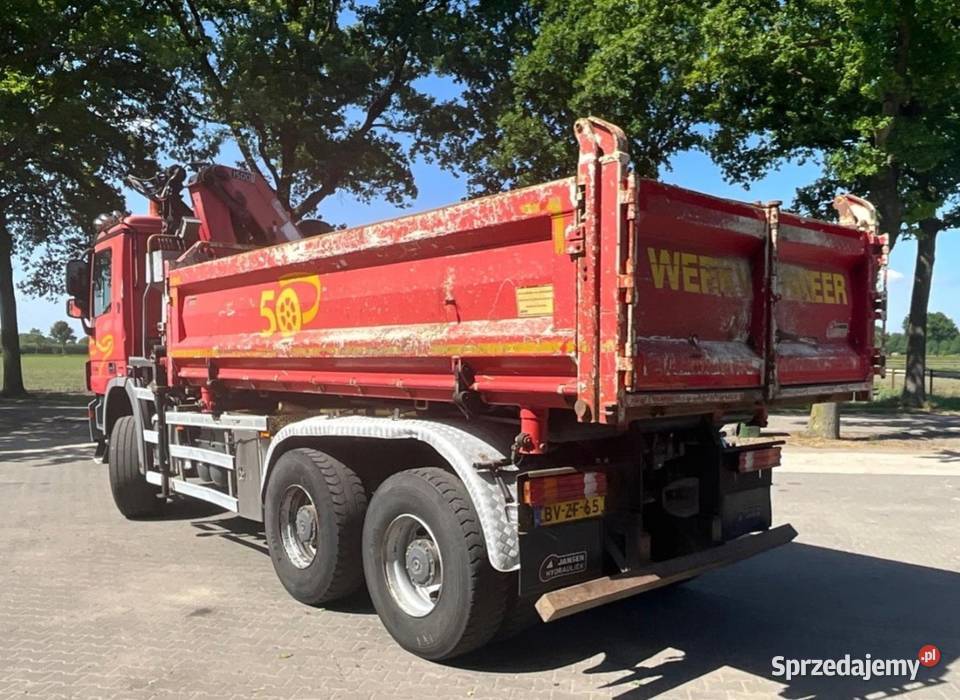 Wywrotka 6x6 bordmatic z dzwigiem Mercedes mazowieckie Warszawa
