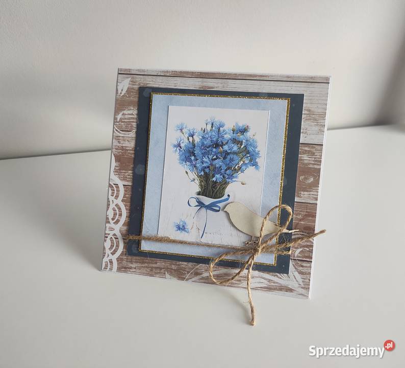 Kartka ręcznie robiona na urodziny Chabry Łódź