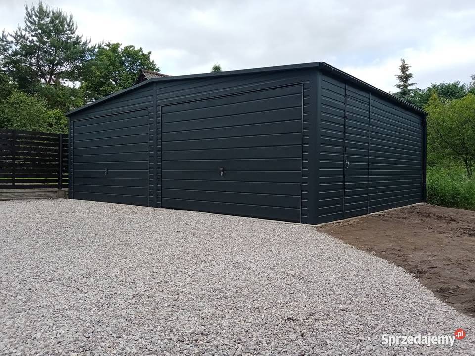 Garaż blaszany 6x6 z wiatą Rębków sprzedam